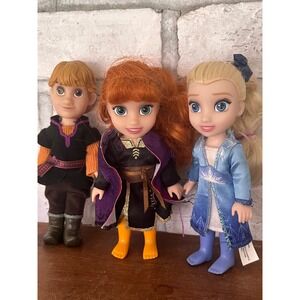 Set of 3 Frozen‎ 2 6" Dolls Elsa Anna Kristoff Jakks Pacific